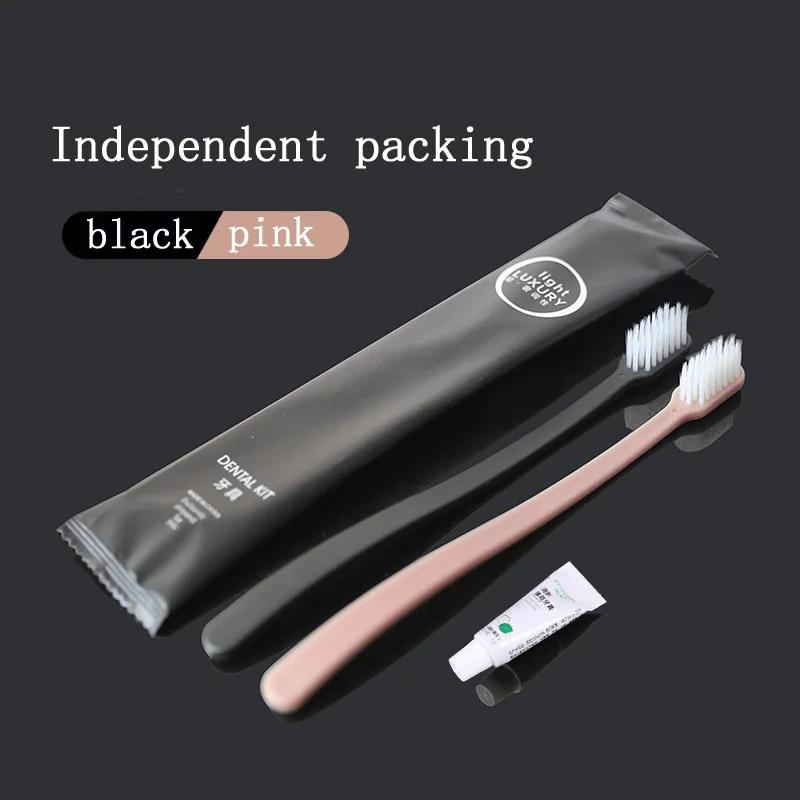 Free Shipping Hotel Club Family Guest Travel Toothbrush and Toothpaste Sets Disposable Dental Kits