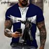 Vintage Knights Templar 3D Print T-Shirt Kids Summer Kids Short Sleeve Tee Boy and Girl T-Shirts Street Y2k Clothes