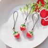 Acrylic Tomato Keychain Adorable Strawberry Bag Keyring Fruit Pendant Keychain, Bag, Mobile Phone Accessory, Birthday Gift
