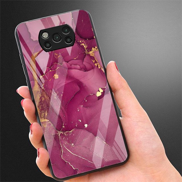 Роскошный стеклянный чехол с мраморным узором для Xiaomi Poco X3 NFC 11 Lite 11T F3 M3 для Redmi Note 11 10 9 8 Pro 10S 9S 9A 9C чехол для телефона