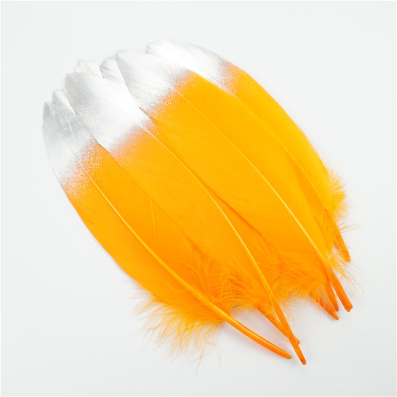 10 шт. Золотое гусиное перо 15-20 см Серебряные лебяжьи перья Аксессуары для ловца снов DIY Создание украшений Перо Праздничные украшения
