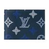 Louis Vuitton Кожаный держатель для паспорта Monogram Shadow Мужские аксессуары Темно-синий M29132