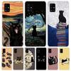 Черный Кот Мультяшный Милый Для Samsung Galaxy A15 A14 A13 A12 A55 A54 A53 A52 Чехол Для Телефона A32 A35 A34 A33 A25 A24 A23 A22 A04S A03S A