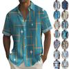 Hawaiian Shirt For Men, Men's Vintage Button Down Bowling Shirts Short Sleeve Summer Beach Shirt