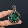 Изумрудная подвеска, Подвеска из медной проволоки 999 пробы, Ювелирные изделия с драгоценными камнями, Подвеска ручной работы, Потрясающие украшения, Подарок для нее