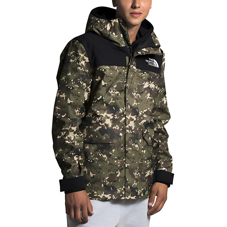 THE NORTH FACE Windbreaker Jackets Men's Multicolor Hooded Moderate Straight Fit NF0A4AGD-LJ8