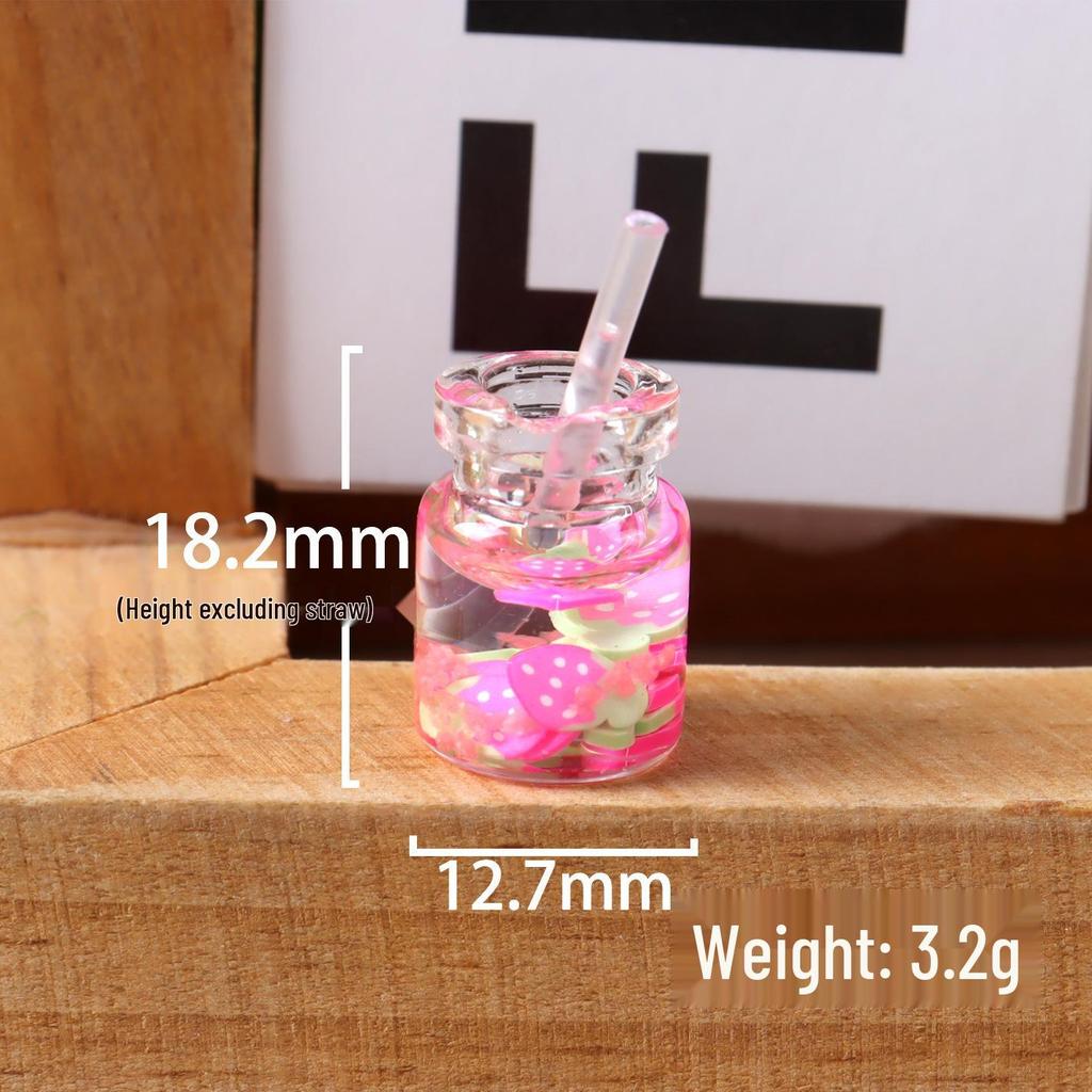 Ручная работа Миниатюрные аксессуары для еды и напитков для кукольного домика: Торт, Сок, Тарелки