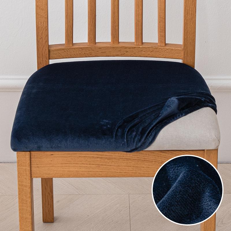 Чехлы для стульев Velvet Stretch Fit, мягкие однотонные чехлы для стульев для столовой, съемные, моющиеся, для кухни, отеля