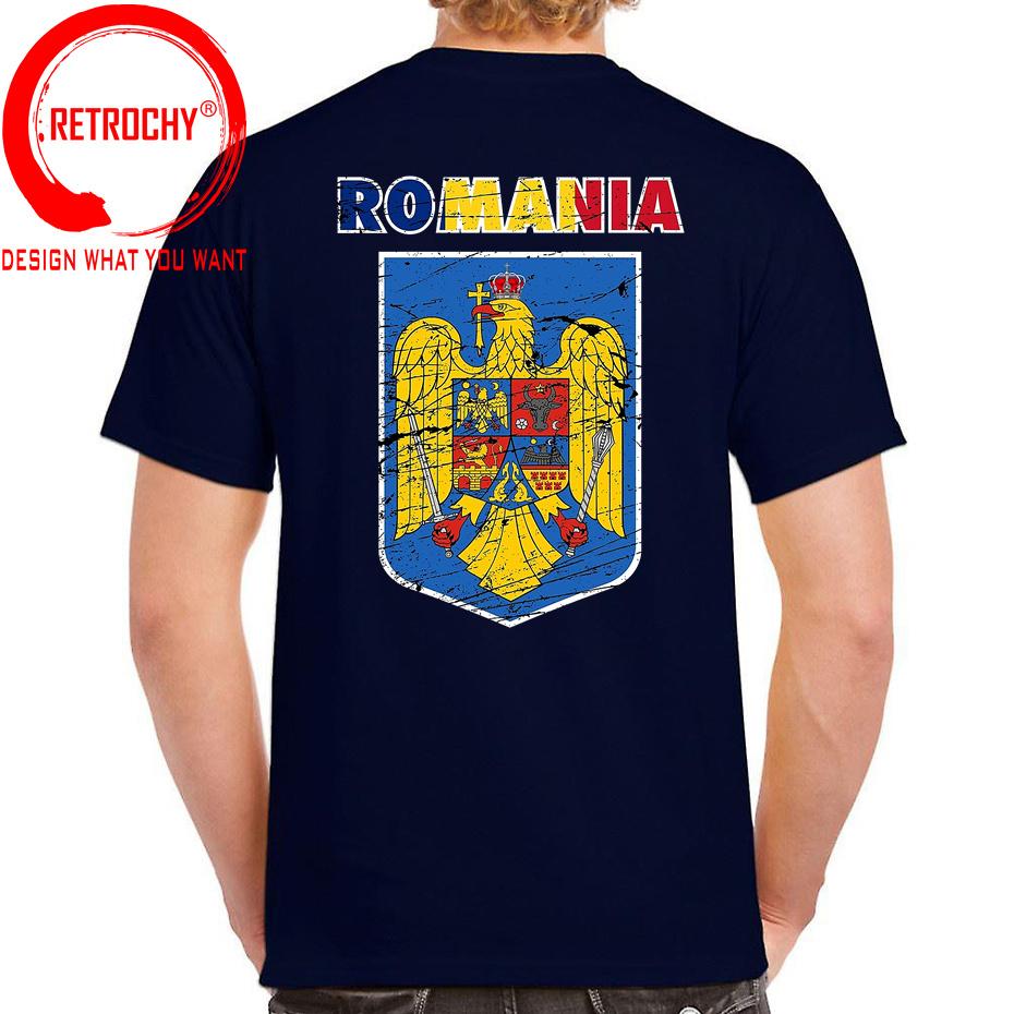 Vintage Grunge Rounisexia Eagle Coat Of Arms Tshirt Rounisexian Flag Graphic T Shirt Unisex Clothing Fashion Streetwear Unisexs Tshirt