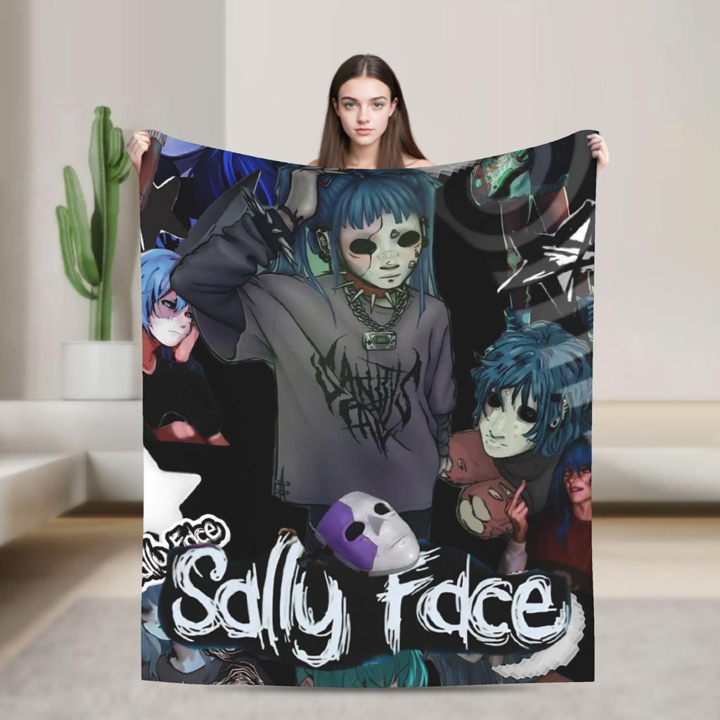 Sally Face  Blanket  Soft Street Trend Plush Throw Blanket For Boy Girl Bedroom Flannel Bedspread Bed Cover