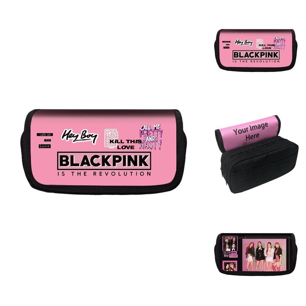 Стильная двойная сумка-пенал Blackpink большой вместимости, подарок для ребенка, студента