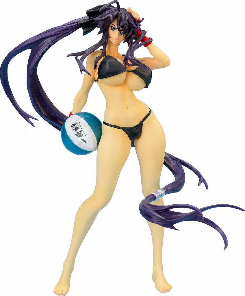 Ikki Tousen Kanu Uncho Beach Kai BLACK Scale Cold Cast Painted Complete Figure Ver. 1/7