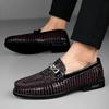 Fashion Luxury Men's Shoes High Quality Genuine Leather Slip On Loafer Fashionable and Trendy Style Party and Nightclub Shoes