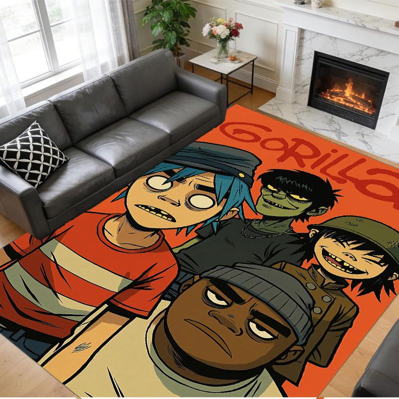 Crystal Velvet Rug Soft Non Slip Indoor Floor Mat Home DecorGorillaz