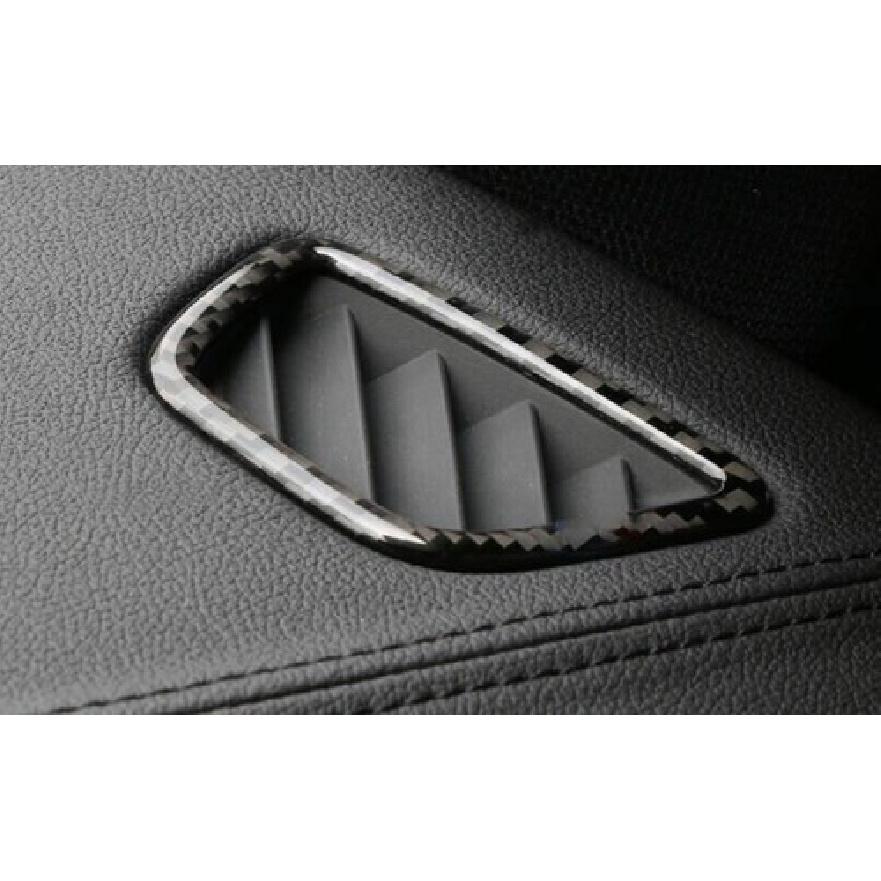 Cover Trim Real Carbon Fiber Dashboard Side Outlet Vent 2018-22 For BMW 5 Series