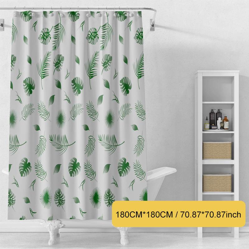 1 шт. занавеска для душа водонепроницаемая PEVA DIY с крючками утолщение декор для ванной комнаты 180*180 см
