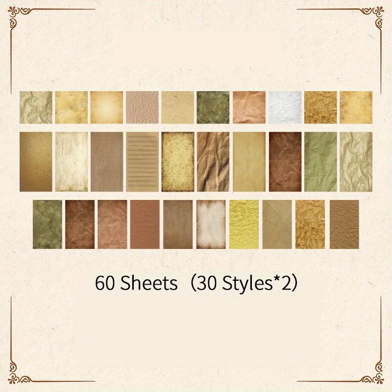 60pcs Vintage Garden theme Hand Account Decorative paper DIY Creative Retro Material Paper Scrapbooking Material Art Supplies