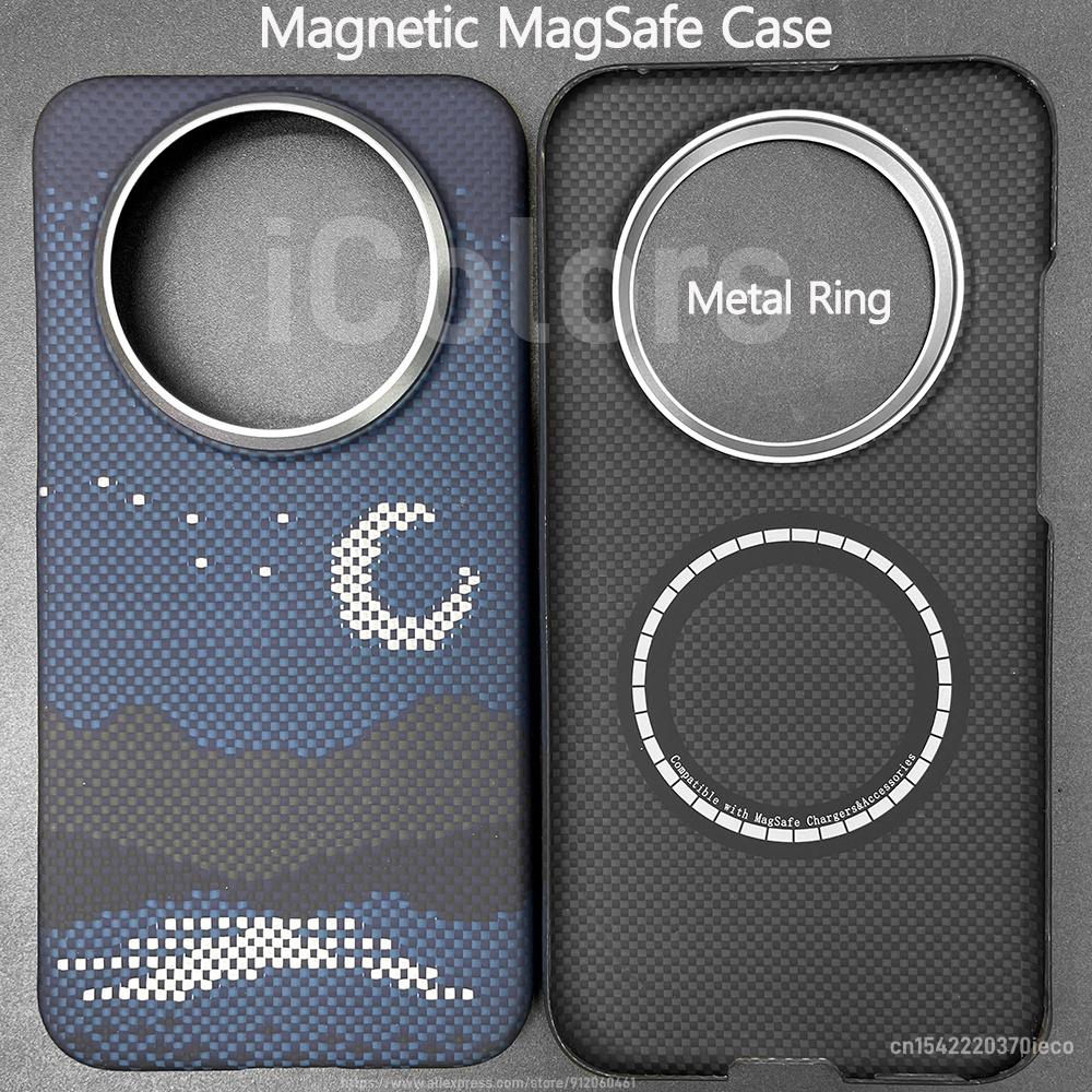 Magnetic MagSafe Case for Huawei Mate 70 Air Aramid Carbon Fiber Case Ultra thin Lightweight Armor Protective Cover