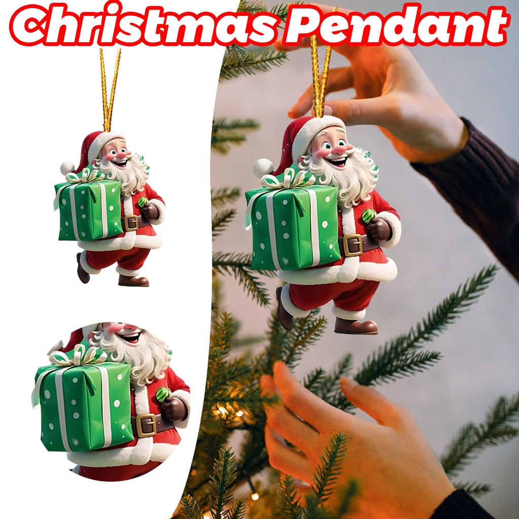 Креативный подарок Клауса, украшение, подвесное украшение Санта-дерева для домашнего праздничного показа