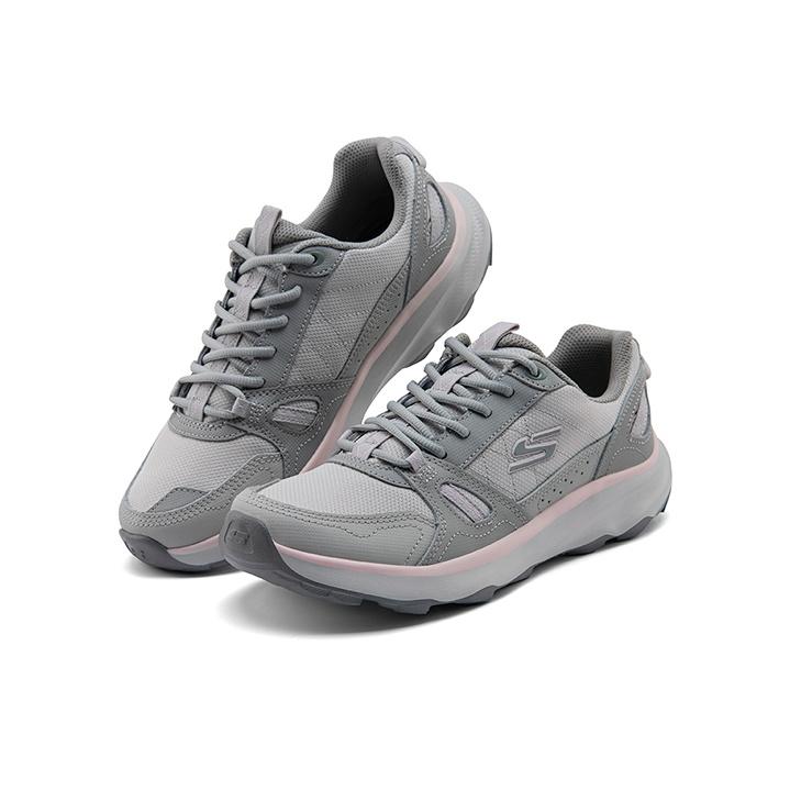 Skechers Ridge Oak Модные Универсальные Удобные Низкие Повседневные Кроссовки Lifestyle Женские Серый 180233-GYPK