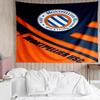 Montpellier Hérault Sc Crest Tapestry, Unique Design Tapestry, Suitable for Bedroom,Livingroom, Playroom,Heartwarming Fan Holiday Gifts
