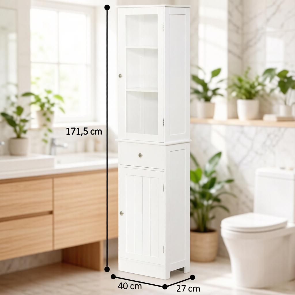 Modern storage cabinet, bathroom cabinet, tall storage cabinet