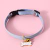 Ошейник для щенка, милый кулон в виде кости лапы, регулируемая пряжка, ожерелье для кошек и собак, декоративный ошейник