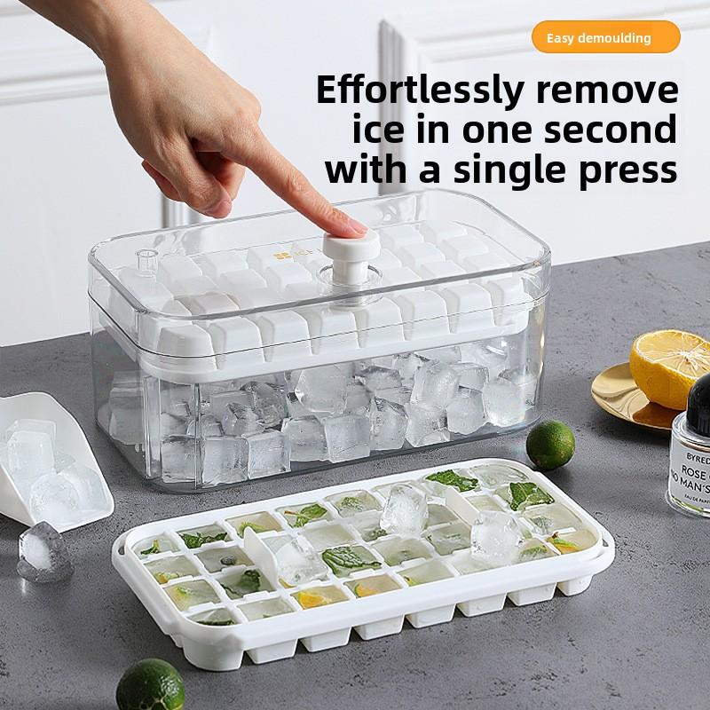 Нажмите на поднос для кубиков льда, форму для льда, льдогенератор, крышку для хранения в бытовом холодильнике, самодельный ледник
