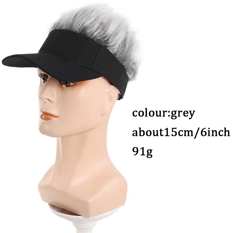 Fashionable Curly Hair Hip-hop Baseball Cap Wig Synthetic Fiber Wig Integrated with Sunshade and Fashionable Wig Accessories