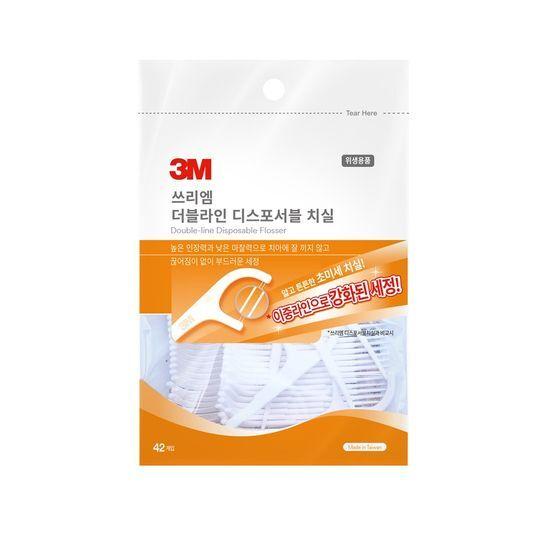 3M Одноразовая зубная нить двойной линии 42 шт.