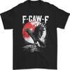 F-Caw-F Черный Ворон Черная Птица Луна Готика Взрослый Юмор Смешной Ворон F-Caw-F Футболка