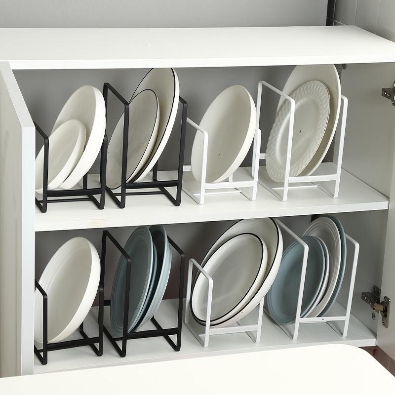 Japanese Style Plate & Bowl Storage Drain Rack for Cabinets