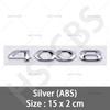 SQOB1 3D ABS 408 4008 508 5008 508L Letter Emblem GT Rear Trunk Badge Logo For Peugeot 408 508 4008 5008 508L Car Styling Accessories