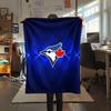 Toronto Blue Jays Flannel Blanket, High quality Comfortable for All Seasons, Home Decor, Warmth and Comfort