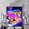Disney 5D DIY Алмазная мозаика Диснейленд Ночной парад Полностью круглые Алмазы Мультяшная Вышивка крестом Арт-картина для украшения дома