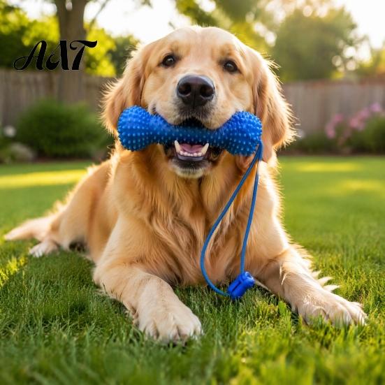 Dental Care Toys for Small Medium And Large Dogs Rubber Dog Chews, Chew Toy, Dual-Action Canine Prop, Pet Oral Hygiene Props Mouth Opener Dogs,