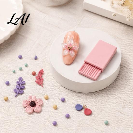 Polymer Clay Sculpting Tool 4Pcs/Set Gel Ball Maker Tools Roller 2mm 3mm 4mm 5mm Tools Sphere Shaper Nail Art Bead Roller for 3D Flowers,