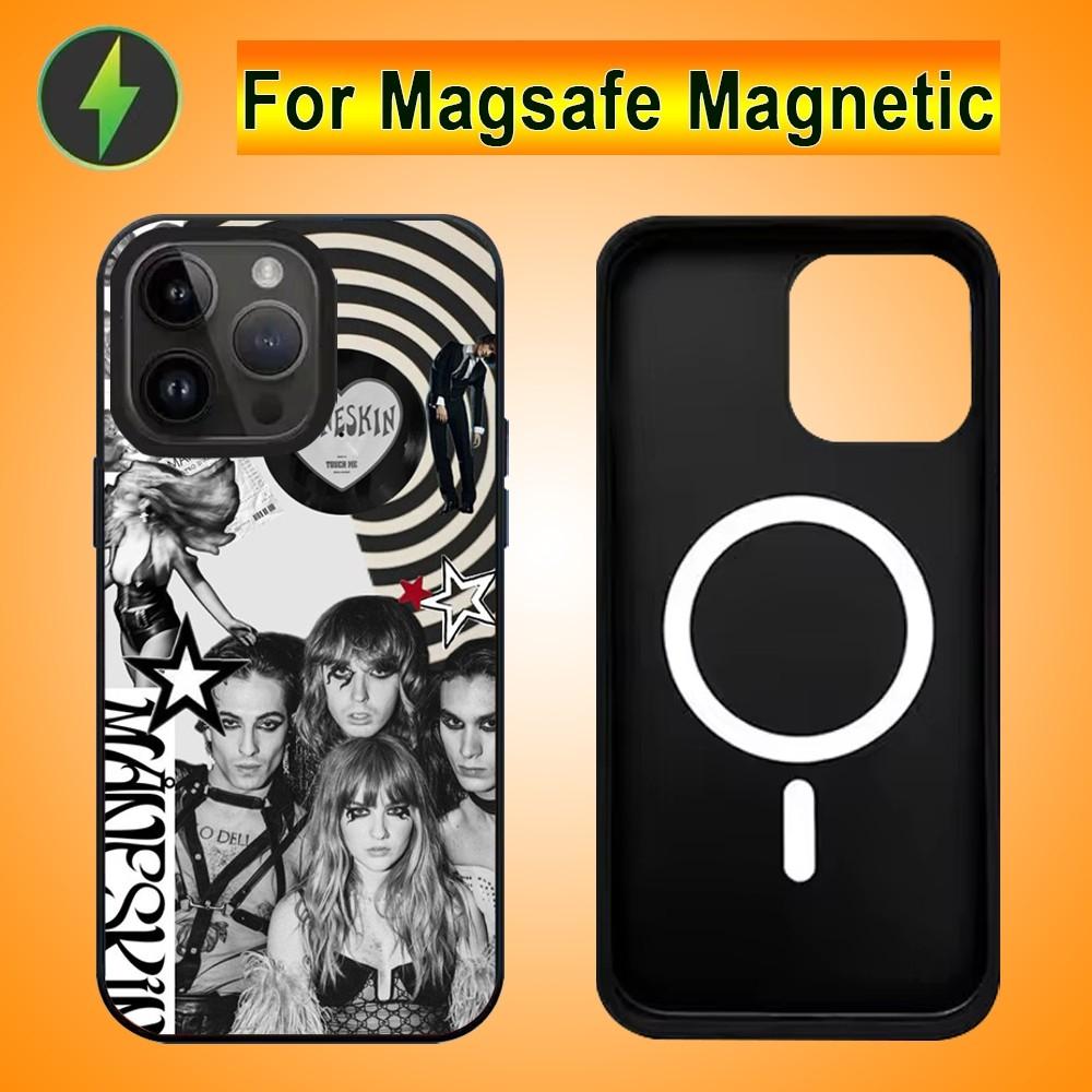 Чехол для телефона Maneskin Дамиано Давида для iPhone 15 14 13 Pro Max 11 12 Mini Alex Mirror Для беспроводной зарядки Magsafe Чехол