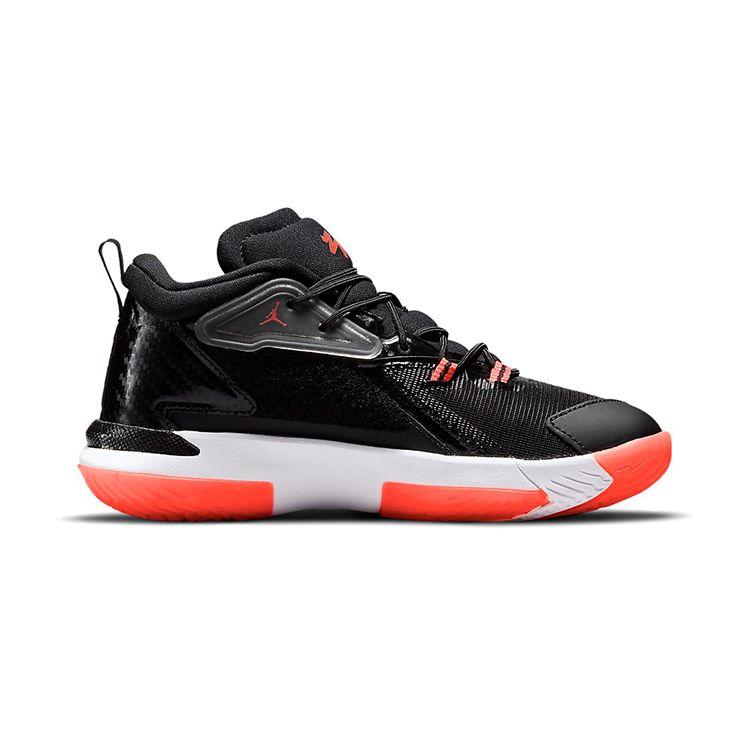 Air Jordan Zion 1 PS Кроссовки для детей Bloodline Черный Белый Ярко-малиновый DC2024-006