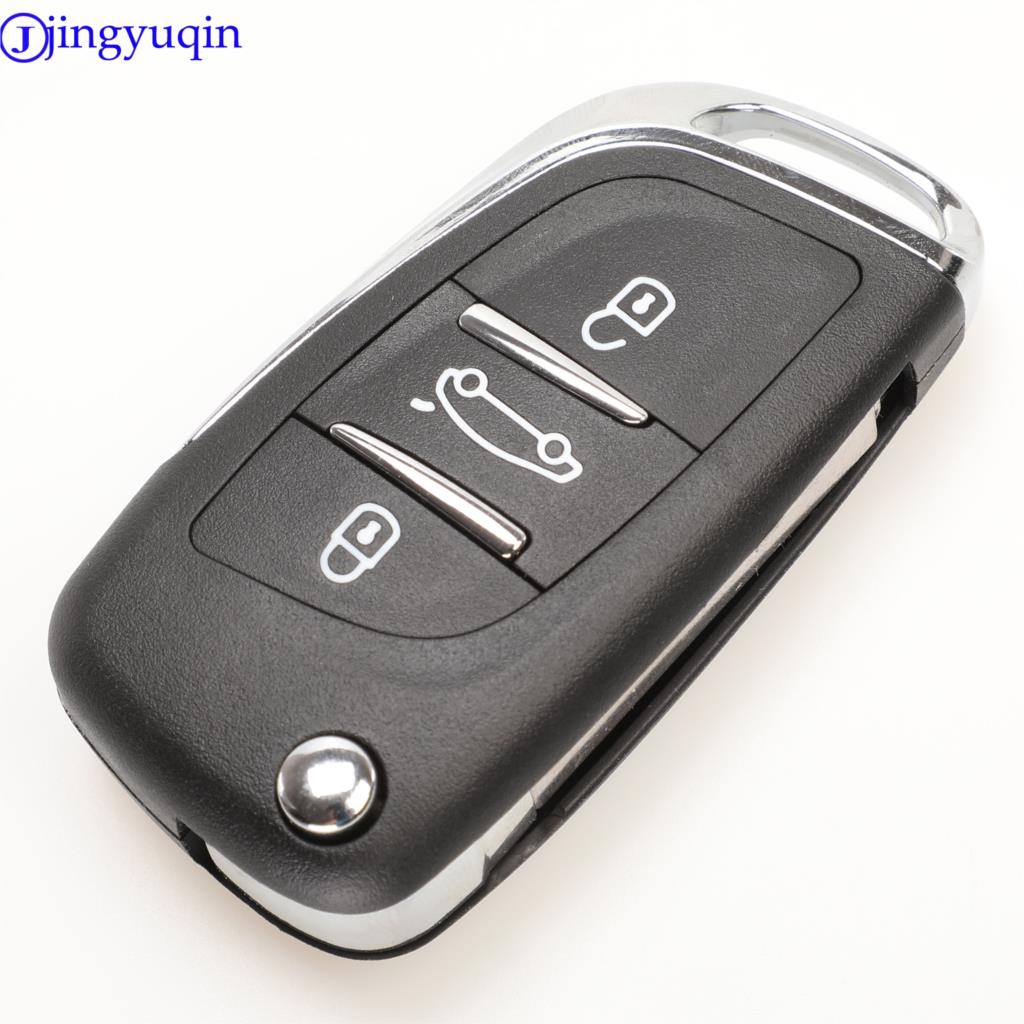 Jingyuqin CE0536 модифицированный выкидной корпус дистанционного ключа для Peugeot 307 408 308 для Citroen C-Triomphe C-Quatre C3 C4L C5