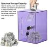 Clear Acrylic Piggy Bank with Key Kids Adults Money Saving Box Large Capacity Openable Transparent Savings Jar Coin Cash Container