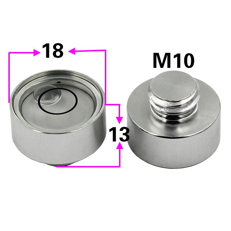 Маленький уровень Bullseye Spirit Level Nivel Bubble Bead с винтом M6 M10 1/4 3/8 дюйма Инструмент для выравнивания с гвоздем диаметром 13 мм 15 мм 18 мм 1 шт.