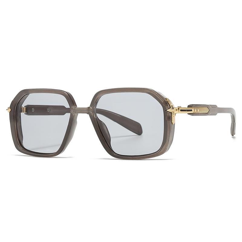 6088 Европейские и американские мужские очки-авиаторы, ретро солнцезащитные очки, солнцезащитные очки в квадратной оправе, точечная металлическая отделка дужек