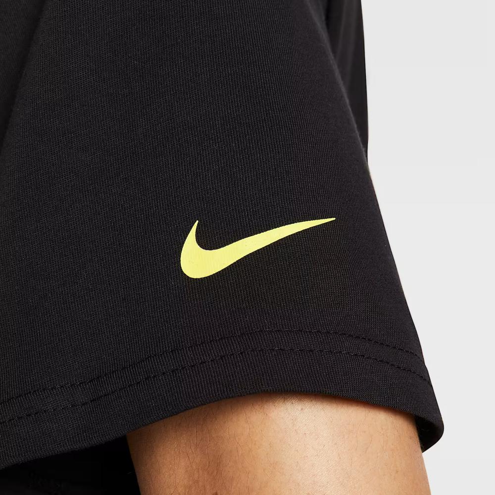 Nike Простая Удобная Эстетичная Однотонная Футболка с Коротким Рукавом Мужские Топы II1492-010