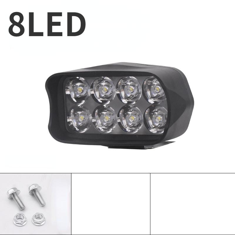 12-80В Мотоциклетная фара Вспомогательная лампа Светодиодные прожекторы для электромобилей Скутеры Водонепроницаемые Модифицированные лампы Мотоаксессуары