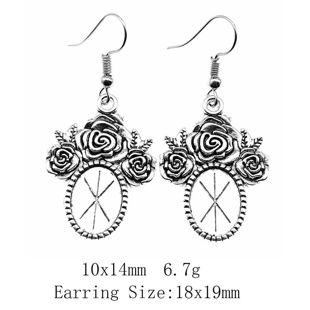 Подарки для женщин Винтажные серьги Овальные серьги-крючки Стеклянный кабошон Основание Подставка Подставка Серьги-подвески и подвески Женские сумки Серьги