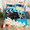 Покрывало Movie Time Комплект постельного белья Кинотеатр Пододеяльник Микрофибра Попкорн Кинозакуски Покрывало