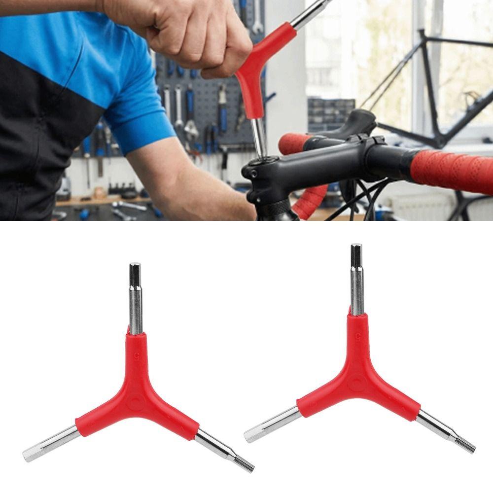 4PCS Y-Shaped Bike Hex Wrench 4/5/6mm Inner Hex Wrench Portable Three Way Hex Wrench Cycling Repair