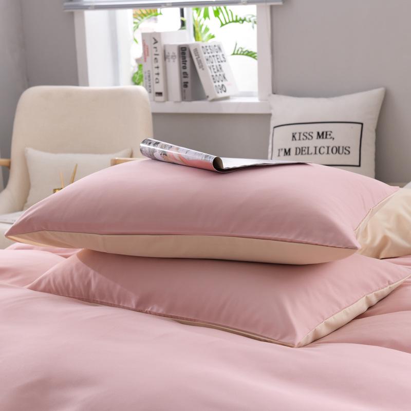 Наволочки в скандинавском стиле однотонные 47x74 см (Пара) для домашнего текстиля