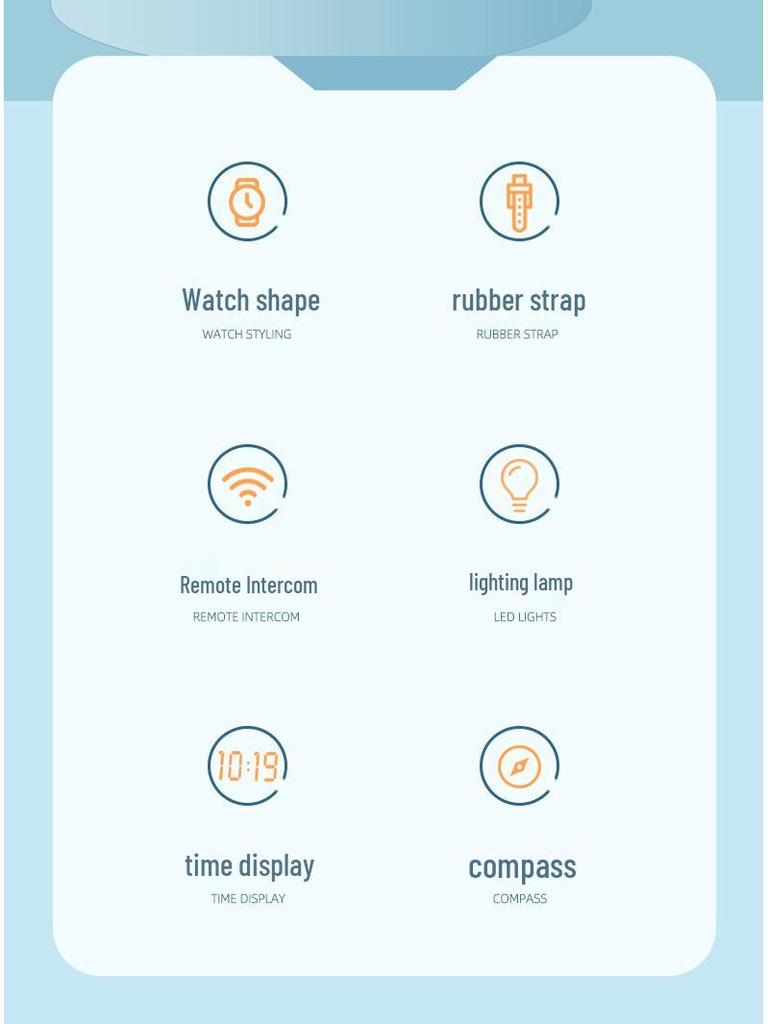 Детская умная рация-часы: Беспроводная игрушка для звонков для взаимодействия родителей и детей